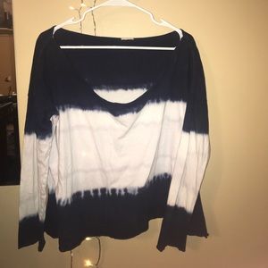 Free People long sleeve off the shoulder top